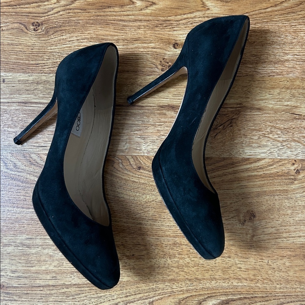 Jimmy Choo Black Suede Heels